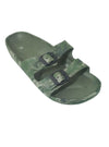 CAMO DETAILED BUCKLE SANDALS