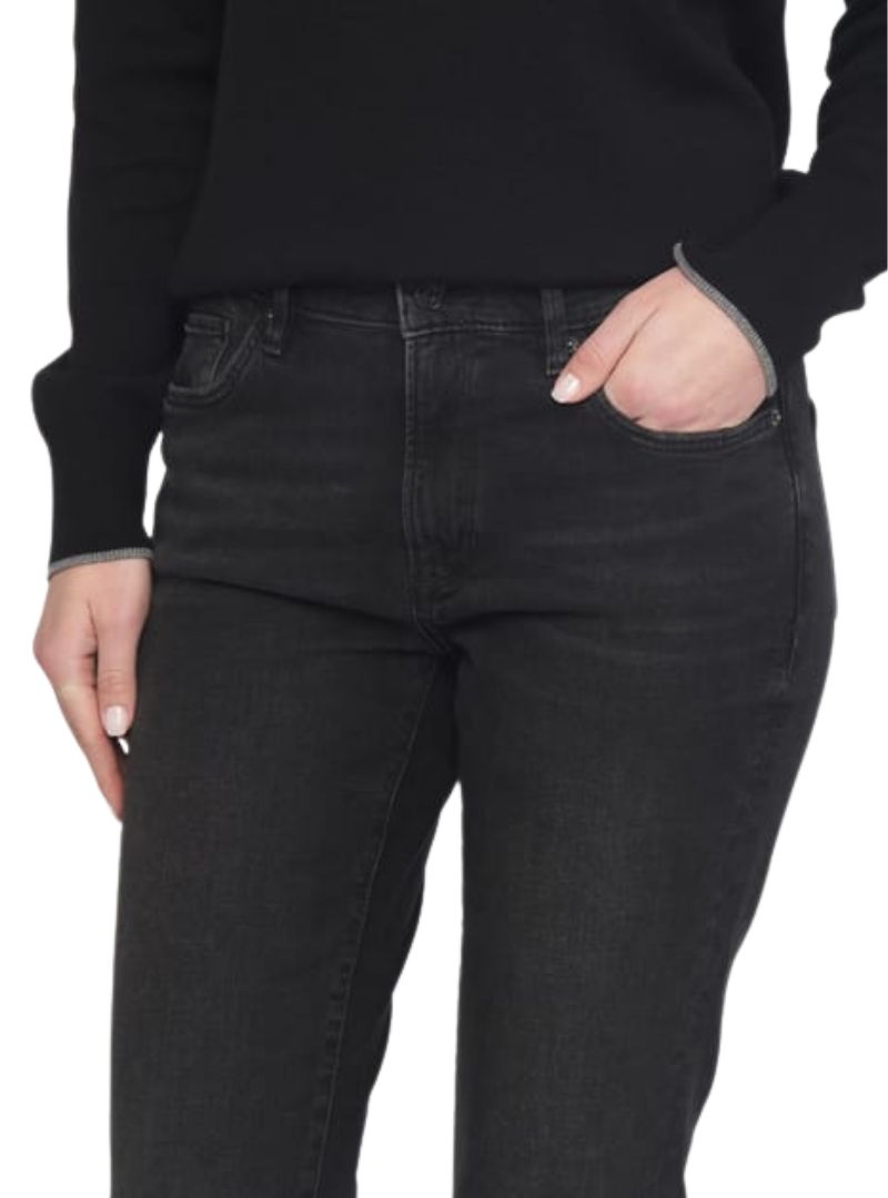 S.oliver Ladies Betsy Slim Fit Jean  Black/Grey