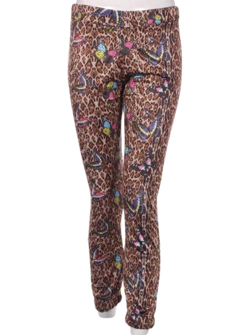 DETAILED ANIMAL AND BUTTERFLY PRINT TROUSER