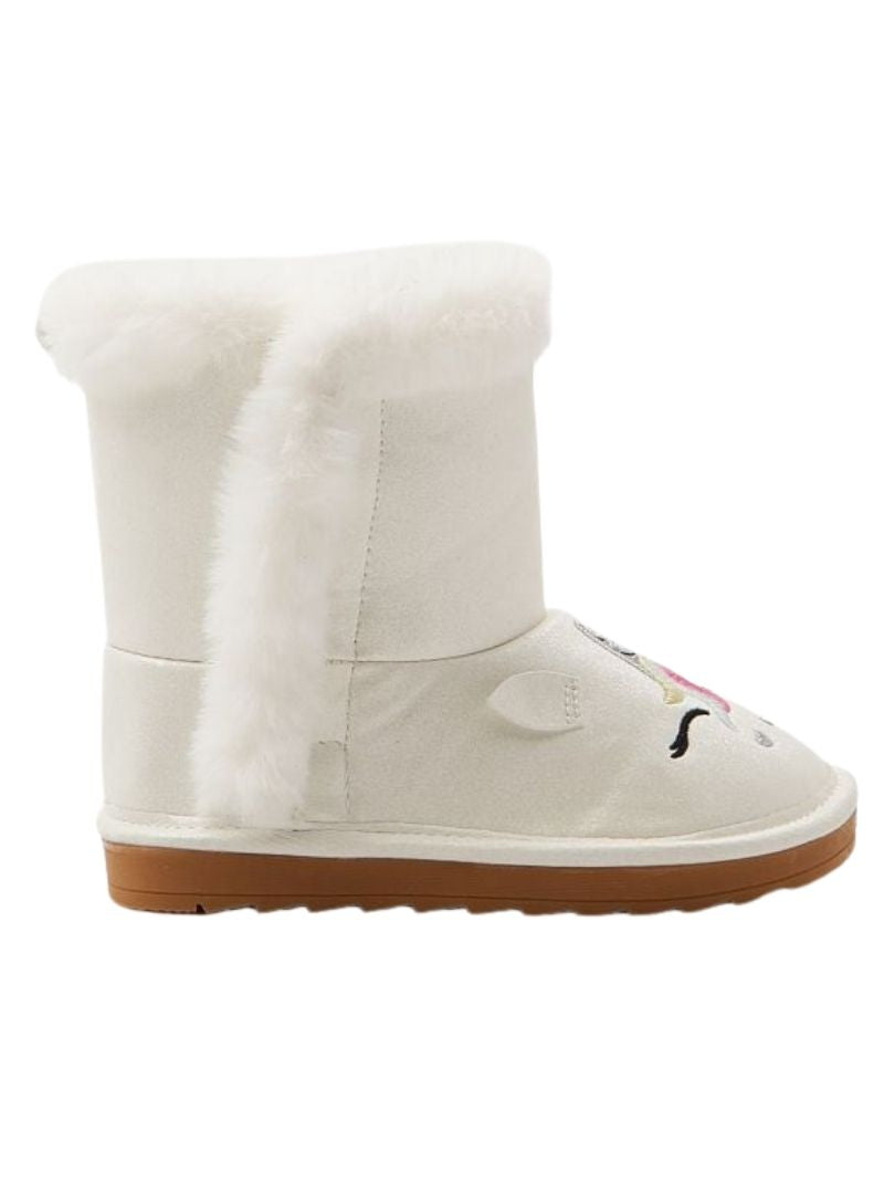 Sinsay Kids Detail Unicorn Boots - White