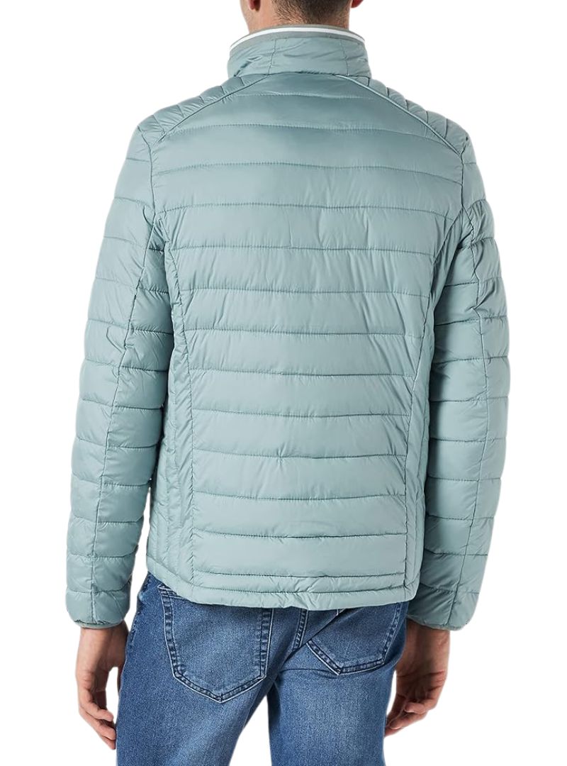 Tom Tailor Mens Light Weight Quilted Jacket - Mint Green