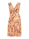 Lascana Ladies Printed Wrap Dress - Orange