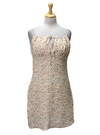 Cropp Ladies Floral Mini Dress - White/Orange/Green