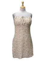 Cropp Ladies Floral Mini Dress - White/Orange/Green