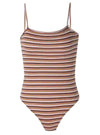 DETAILED STRIPED BODYSUIT TOP