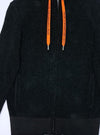 Jack & Jones Mens Knit Zip Up Top - Black/Orange
