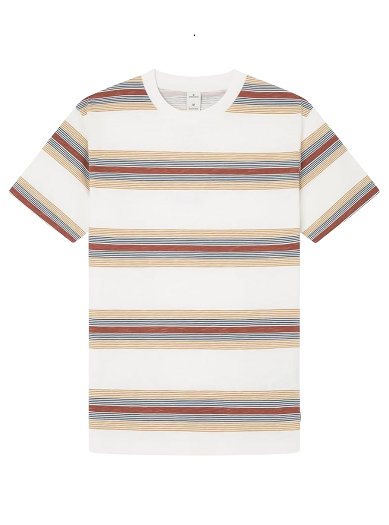 Springfield Mens Striped T-shirt - Beige