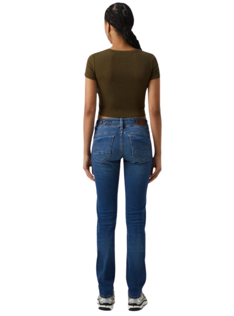 MIDGE SADDLE MID STRAIGHT DENIM