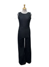 Ada Gatti Ladies Sleeveless Detail Jumpsuit - Black
