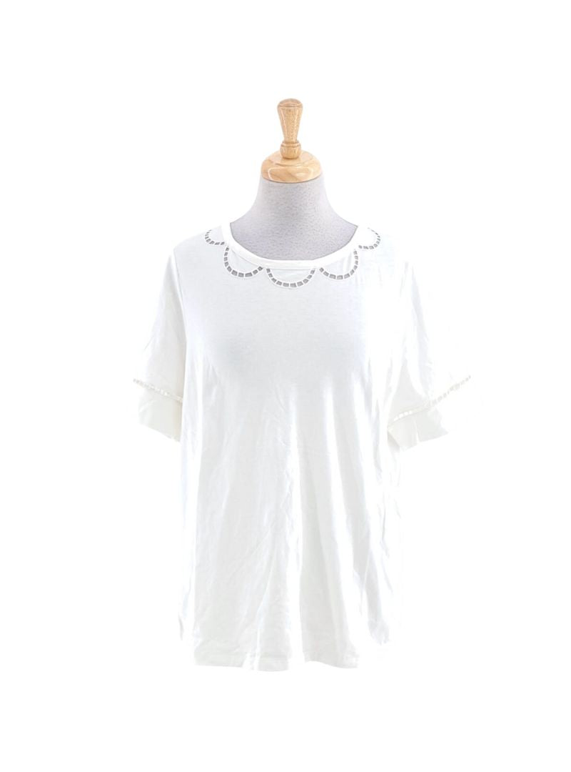 DETAILED ROUND NECK SHORT SLEEVE TSHIRT