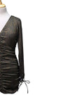 Cropp Ladies detailed printed dress - Black/Brown