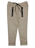Made In Italy Ladies Gabi Pants - Beige